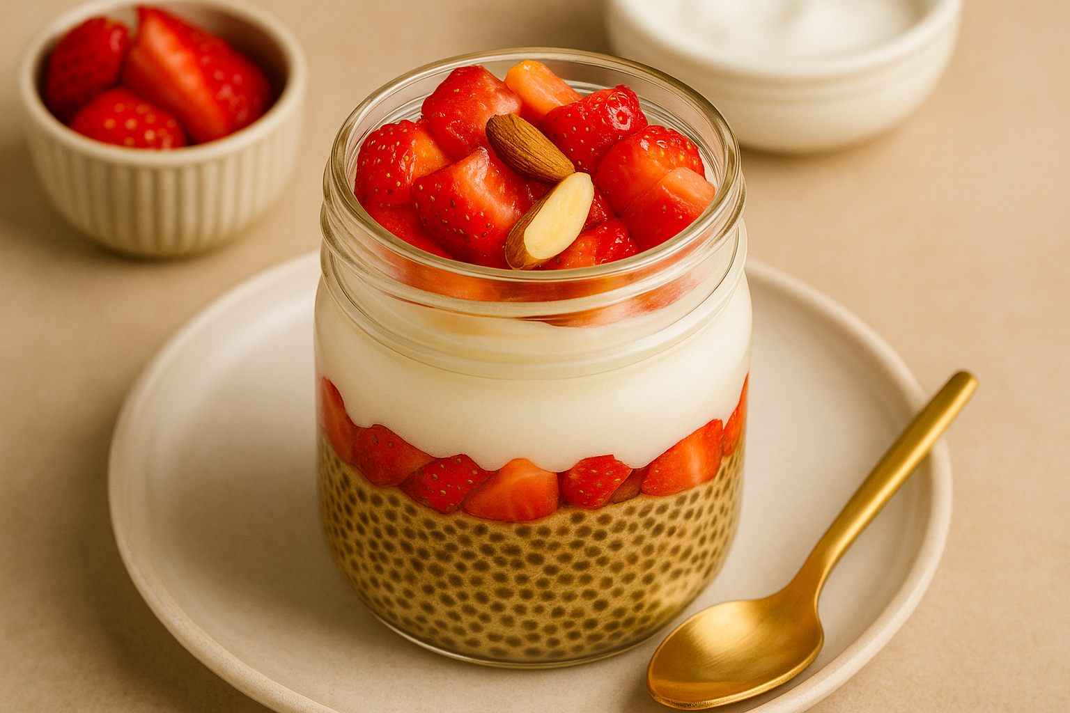 Mediterranean Chia Yogurt Breakfast — Fresh, Simple & High-Protein