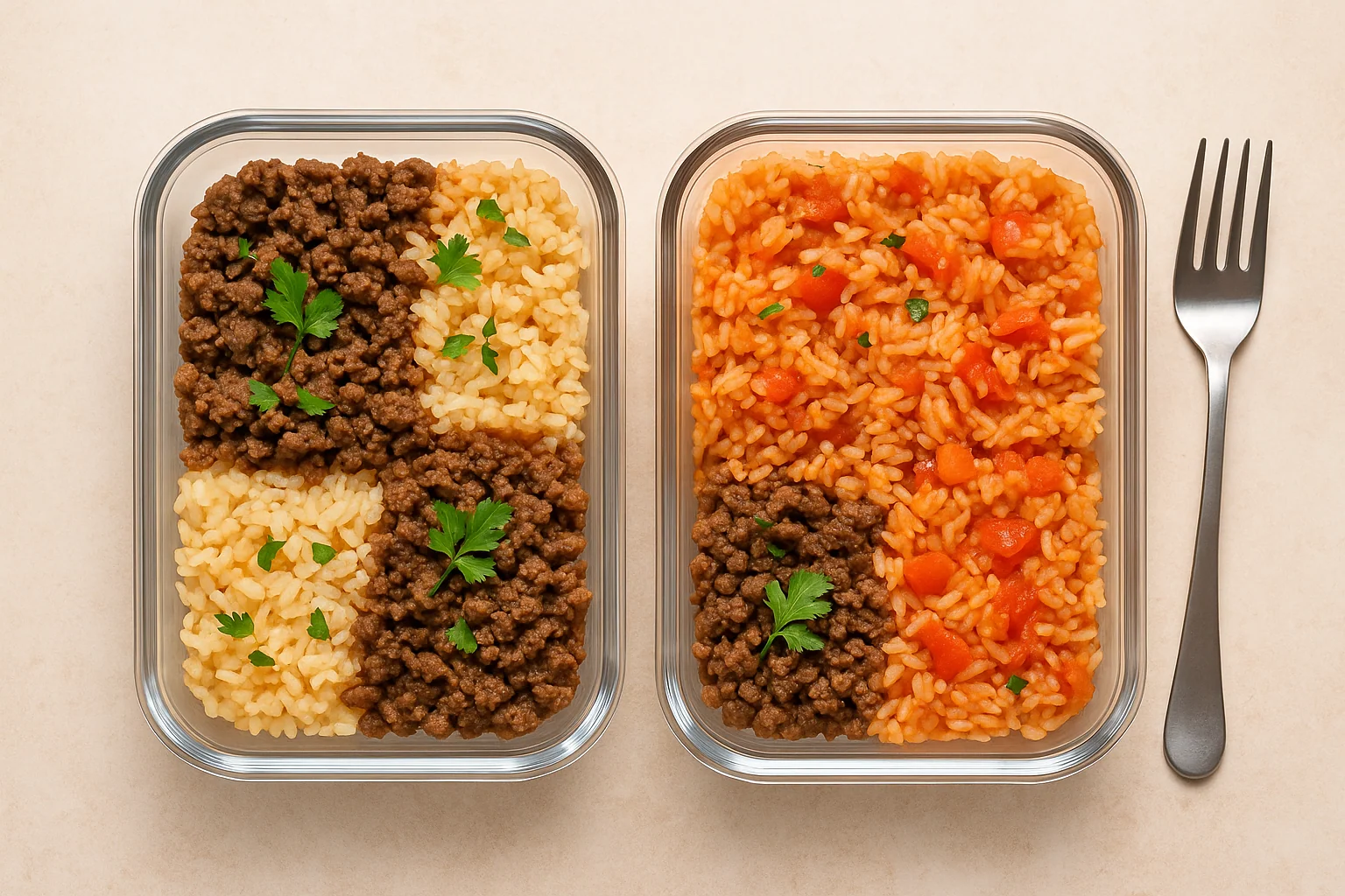 Beef & Tomato Rice Meal-Prep Bowls — Filling & Balanced