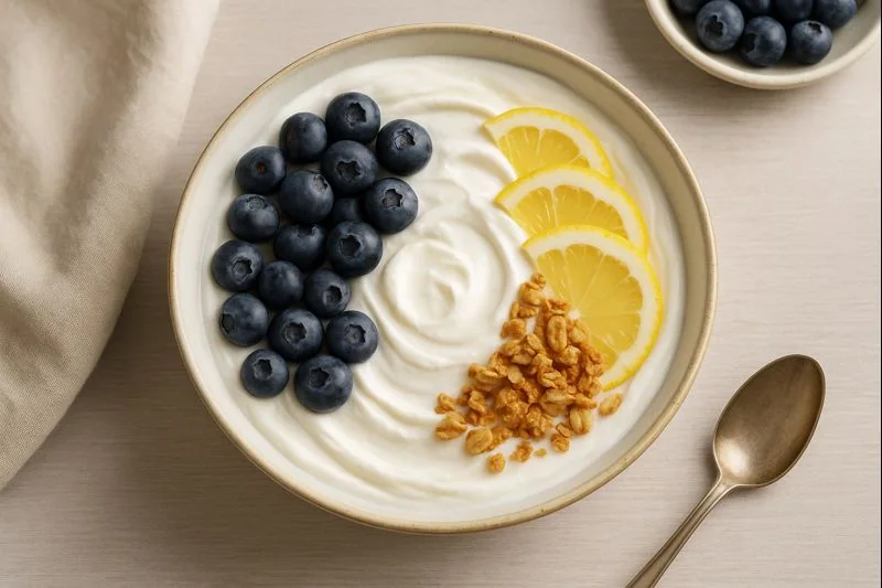 Blueberry-Lemon Skyr Bowl — High-Protein & Refreshing