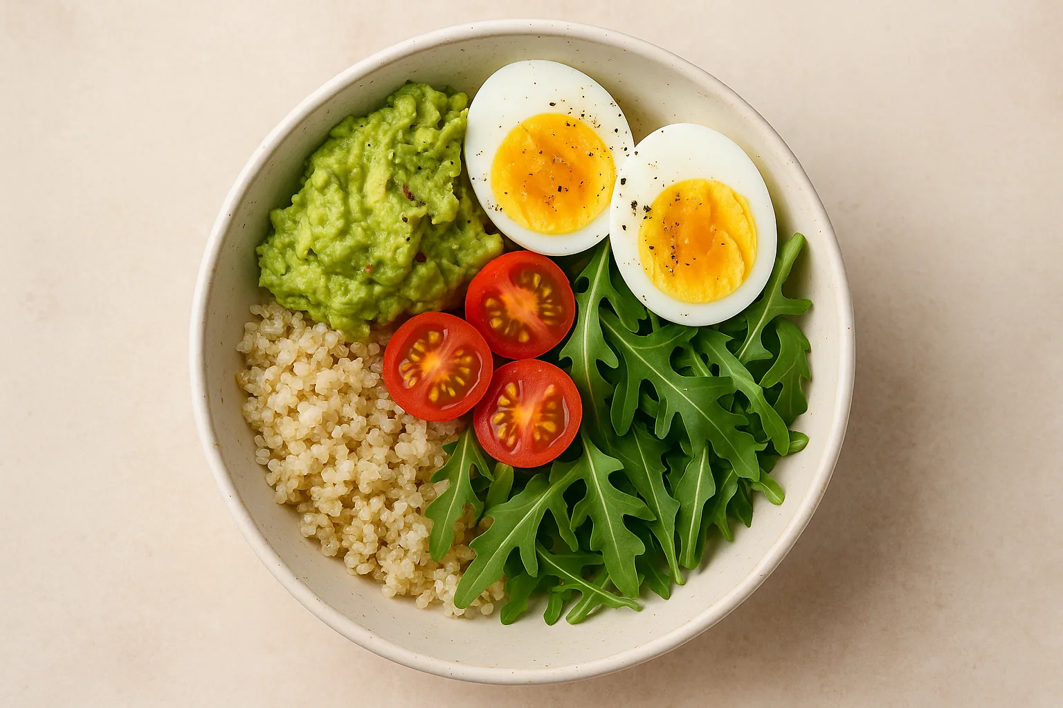 Egg and Avocado Lunch Bowl — Healthy Fats & Clean Protein