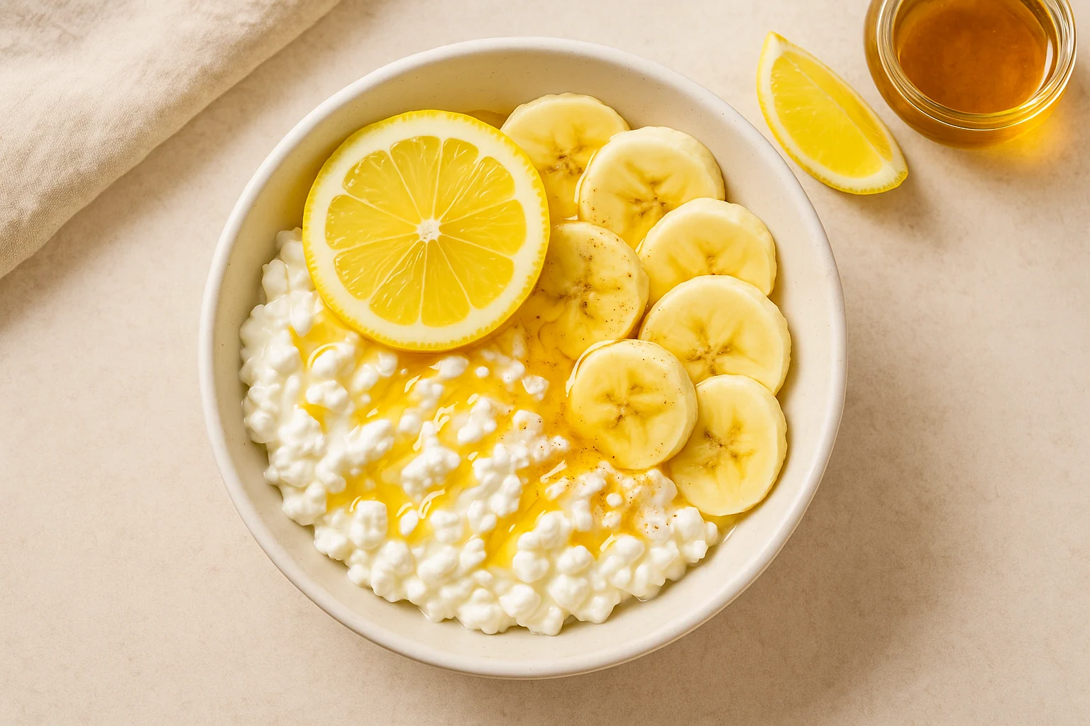 Honey-Lemon Cottage Cheese Bowl — Bright, Creamy & Protein-Rich