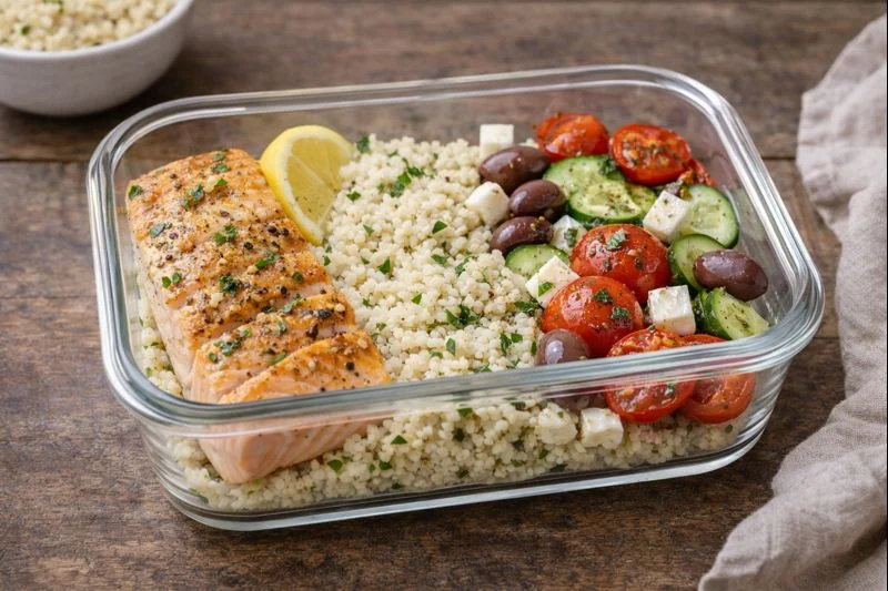Mediterranean Fish Meal-Prep Bowl