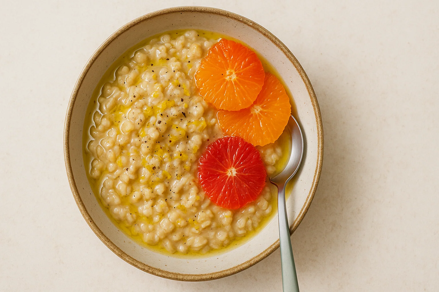 Mediterranean Oats with Olive Oil and Citrus — Bright & Unexpected