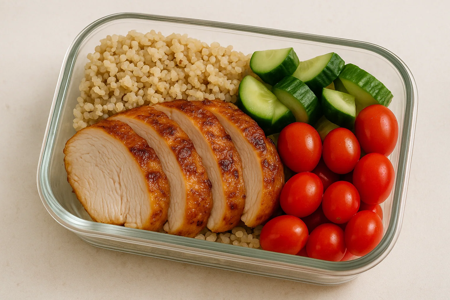 Olive Oil Roasted Chicken Meal-Prep Bowls — Simple, Fresh & 3 Days Good