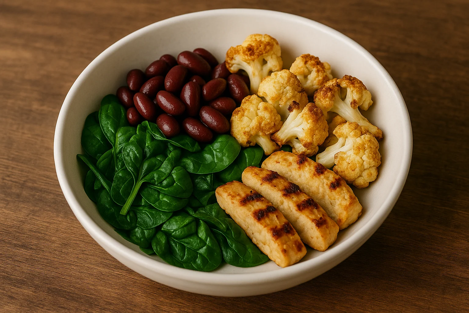 Roasted Cauliflower Dinner Bowl — Light, Nutty & High-Fiber