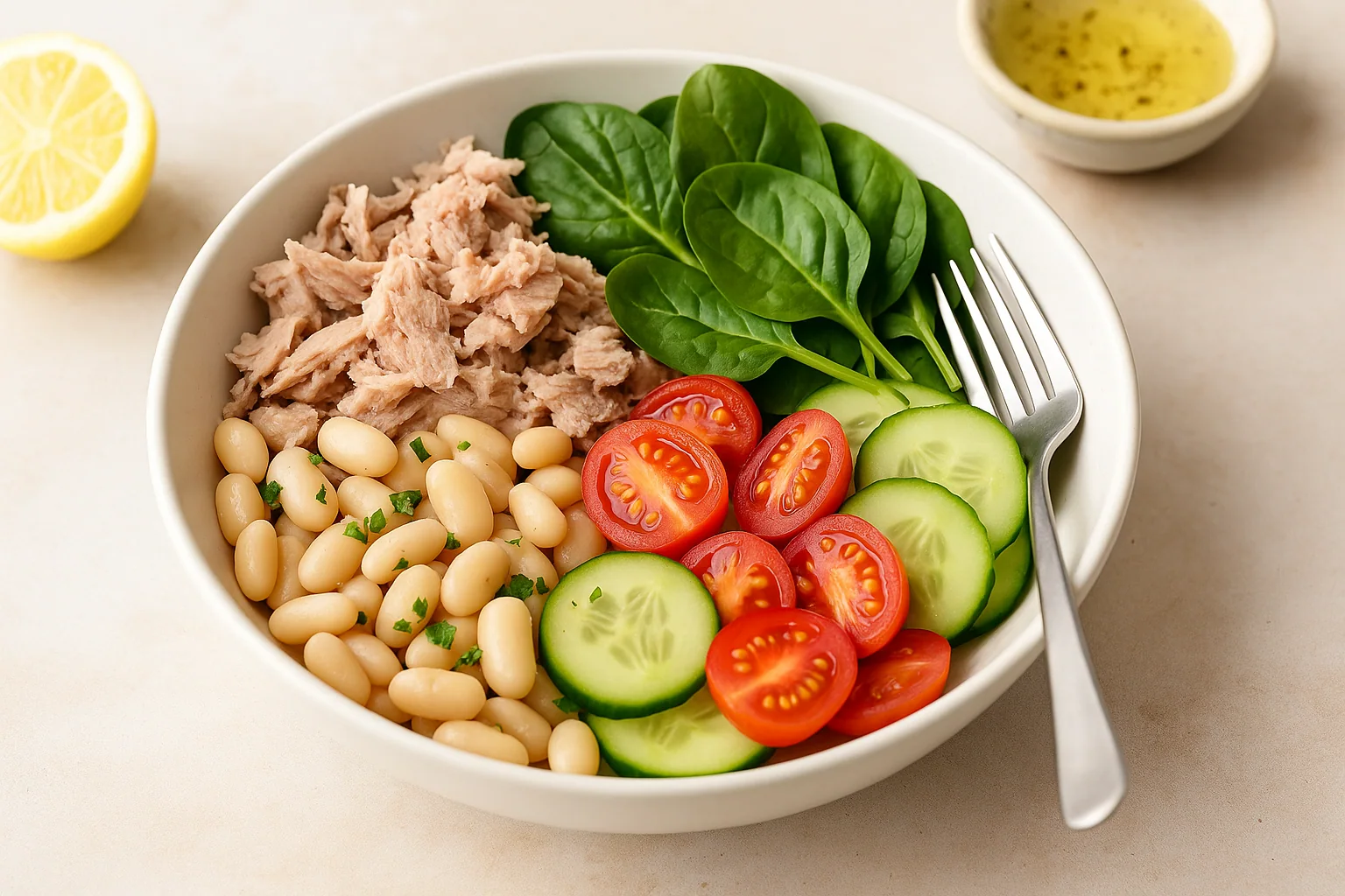 Tuna & White Bean Protein Bowl — Fast, Filling & Balanced