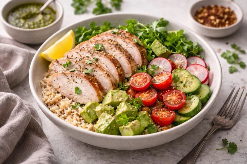 Turkey & Fresh Herb Lunch Bowl — Lean Protein