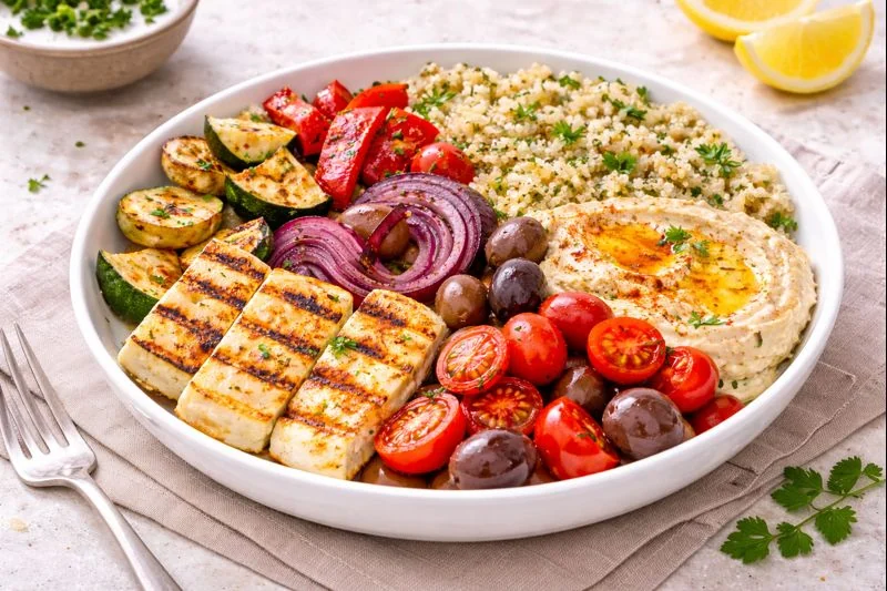 Beef-Free Mediterranean Dinner Bowl — Lean, Flavorful & Balanced