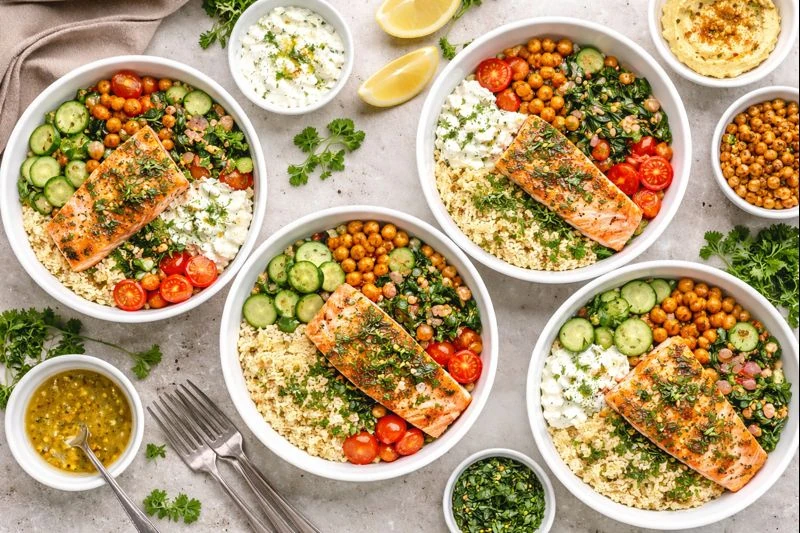 Fish-Forward Mediterranean Lunch Bowl