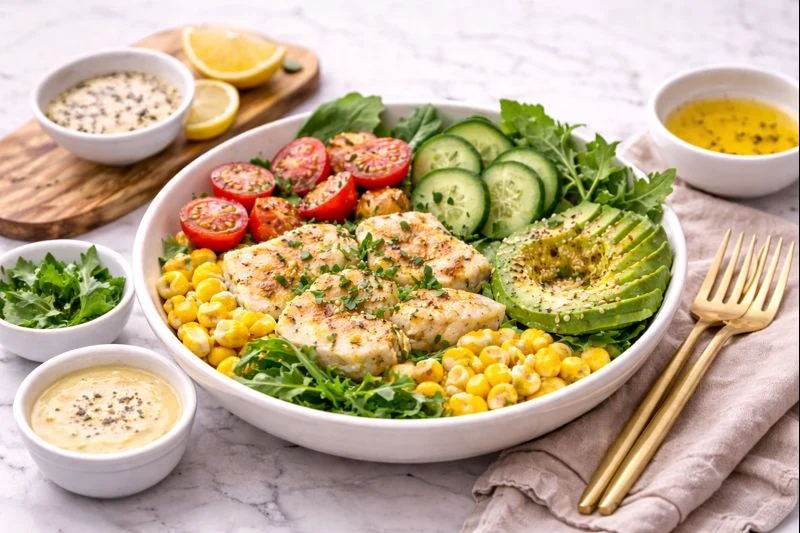 Fresh Fish Lunch Bowl (No Rice)