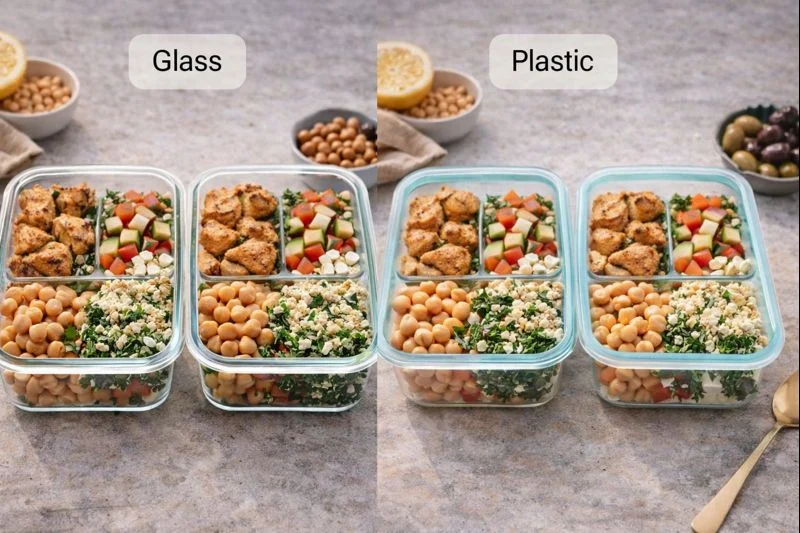 Glass vs Plastic Containers for Mediterranean Meal Prep