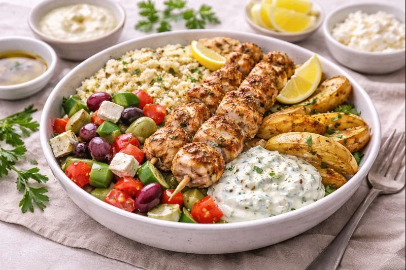 Greek Village Dinner Bowl