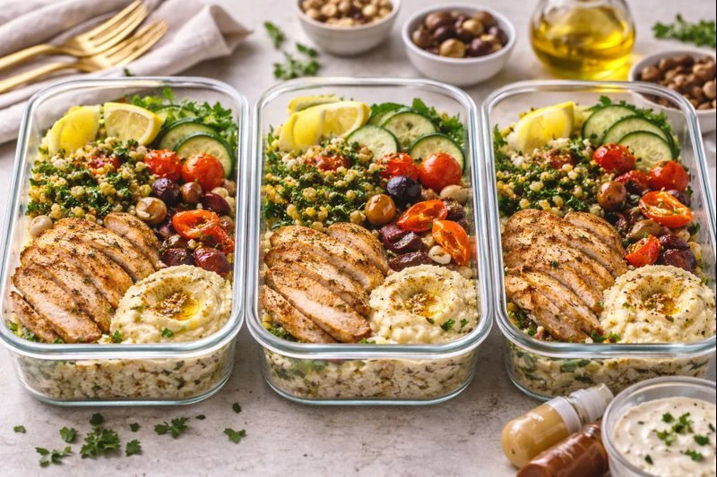 Mediterranean Lunchbox Meal Prep — Easy On-the-Go Lunches