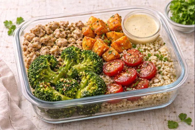 Turkey & Veggie Meal-Prep Bowl — Lean, Light & Ready for the Week