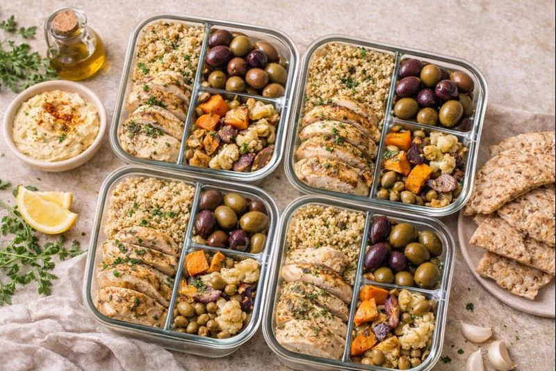 Warm Mediterranean Winter Meal Prep (No Dairy)