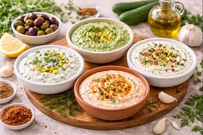 Yogurt-Based Mediterranean Sauces for Bowls