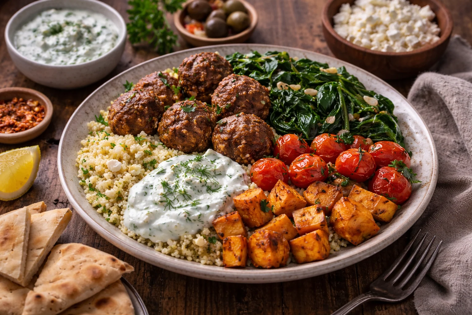 Cozy Mediterranean Winter Dinner Bowl