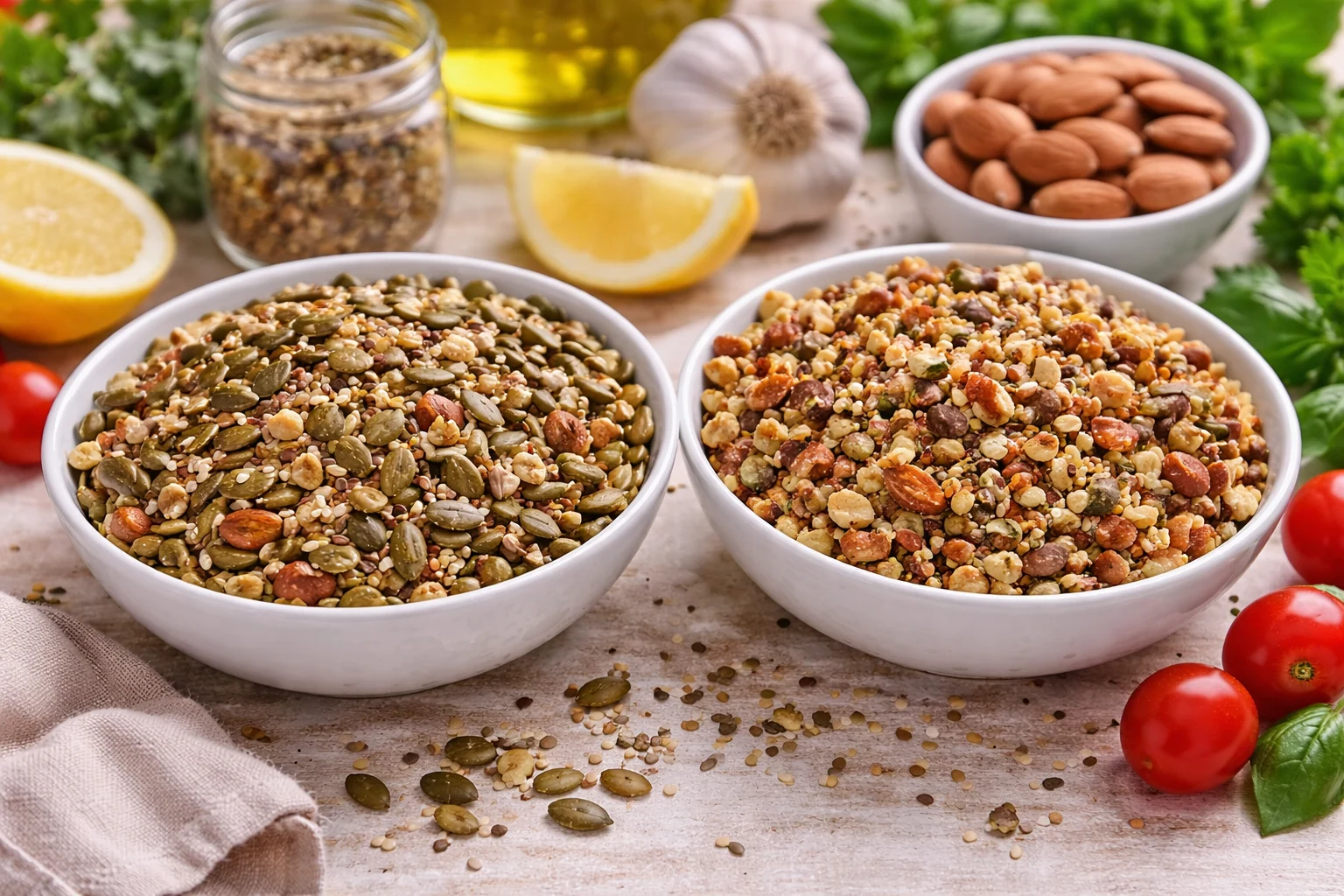 Mediterranean Crunch That Survives Storage (Seeds vs Nuts)