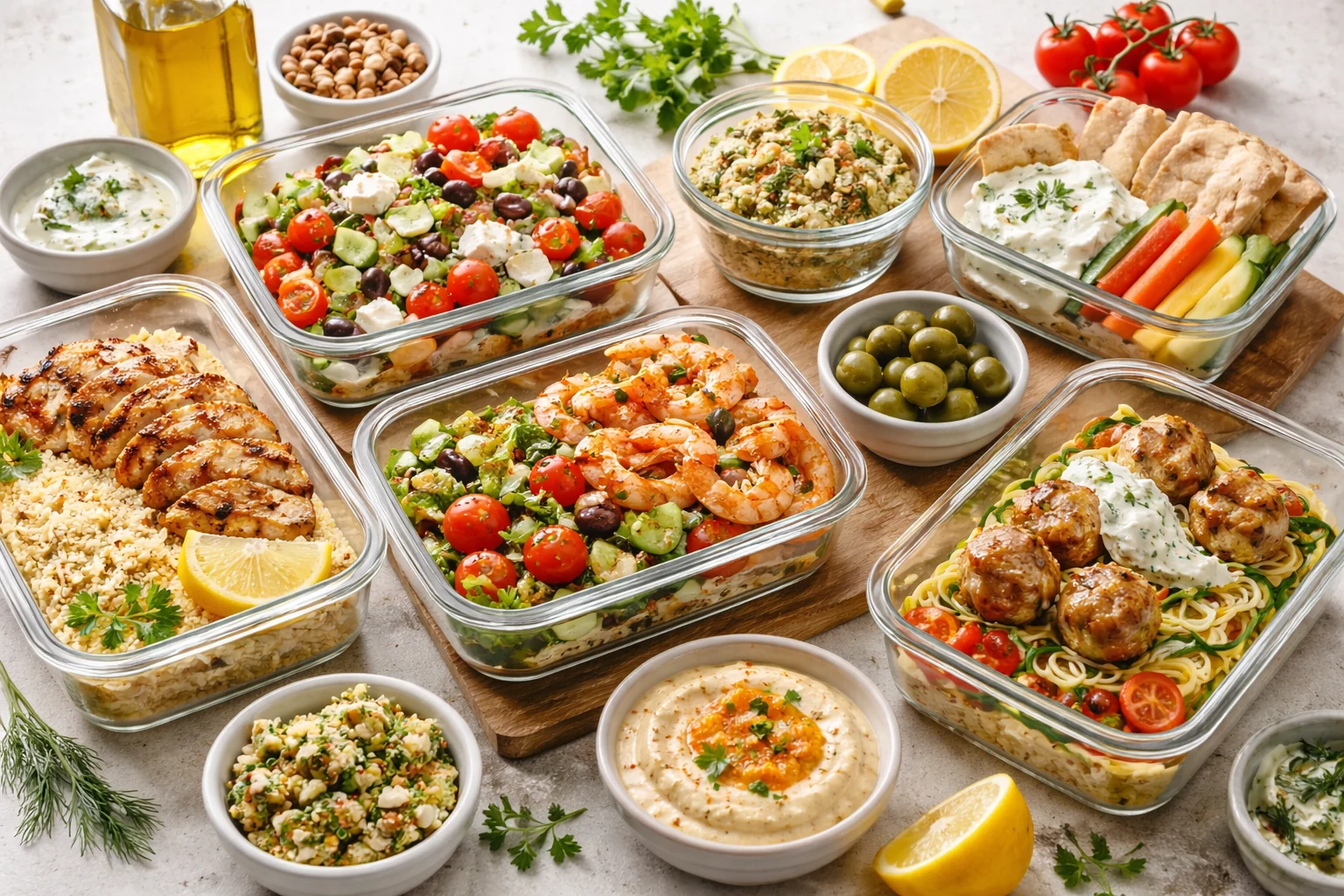Mediterranean Meal Prep for Light Dinners