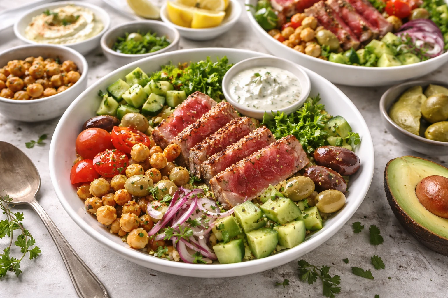 Mediterranean Tuna Lunch Bowls That Don’t Feel Heavy