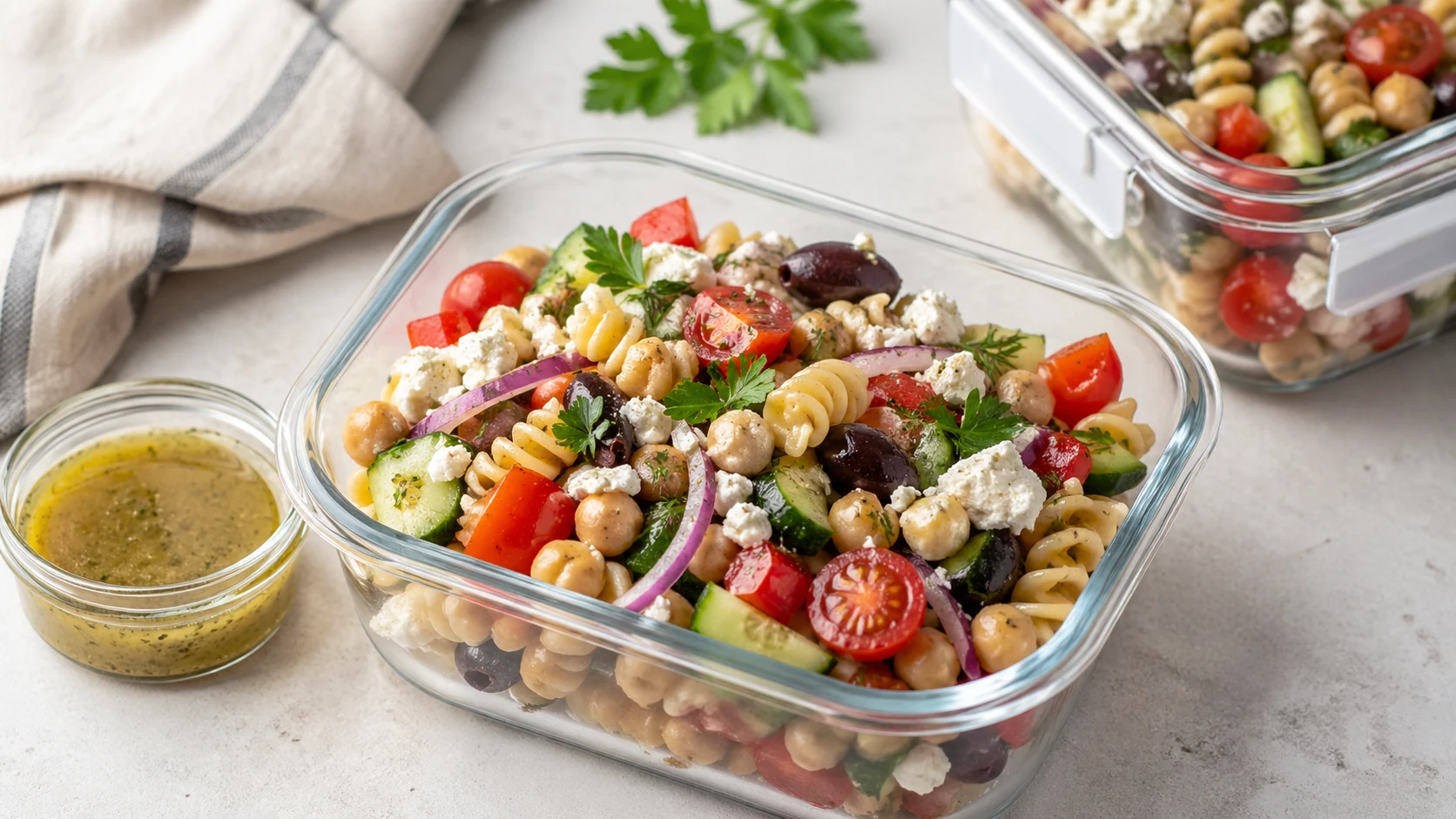 Mediterranean Pasta Salad Bowls for Work Lunches That Stay Fresh