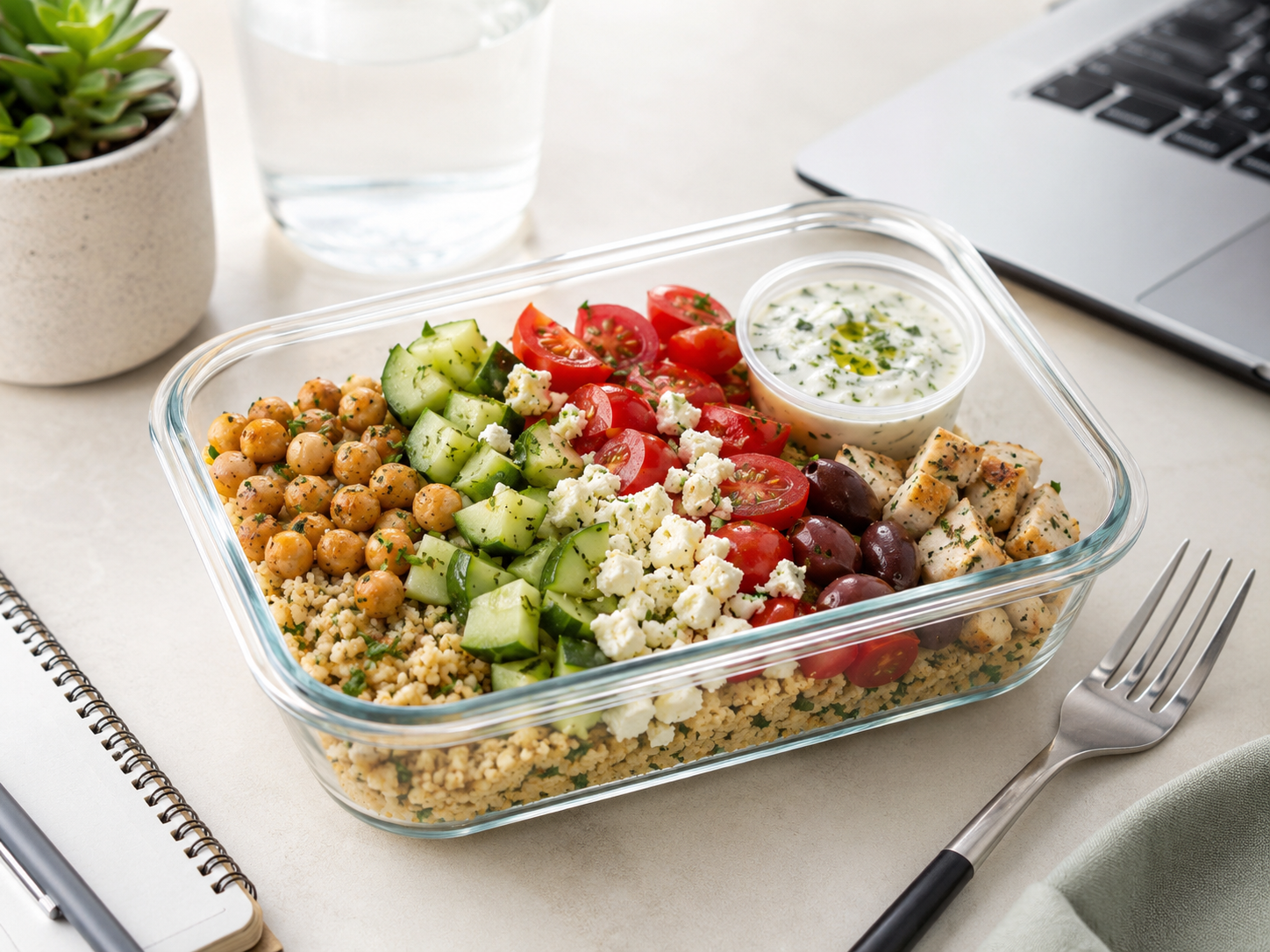 Desk Lunch Bowls That Do Not Need Cutting, Draining or Extra Plates