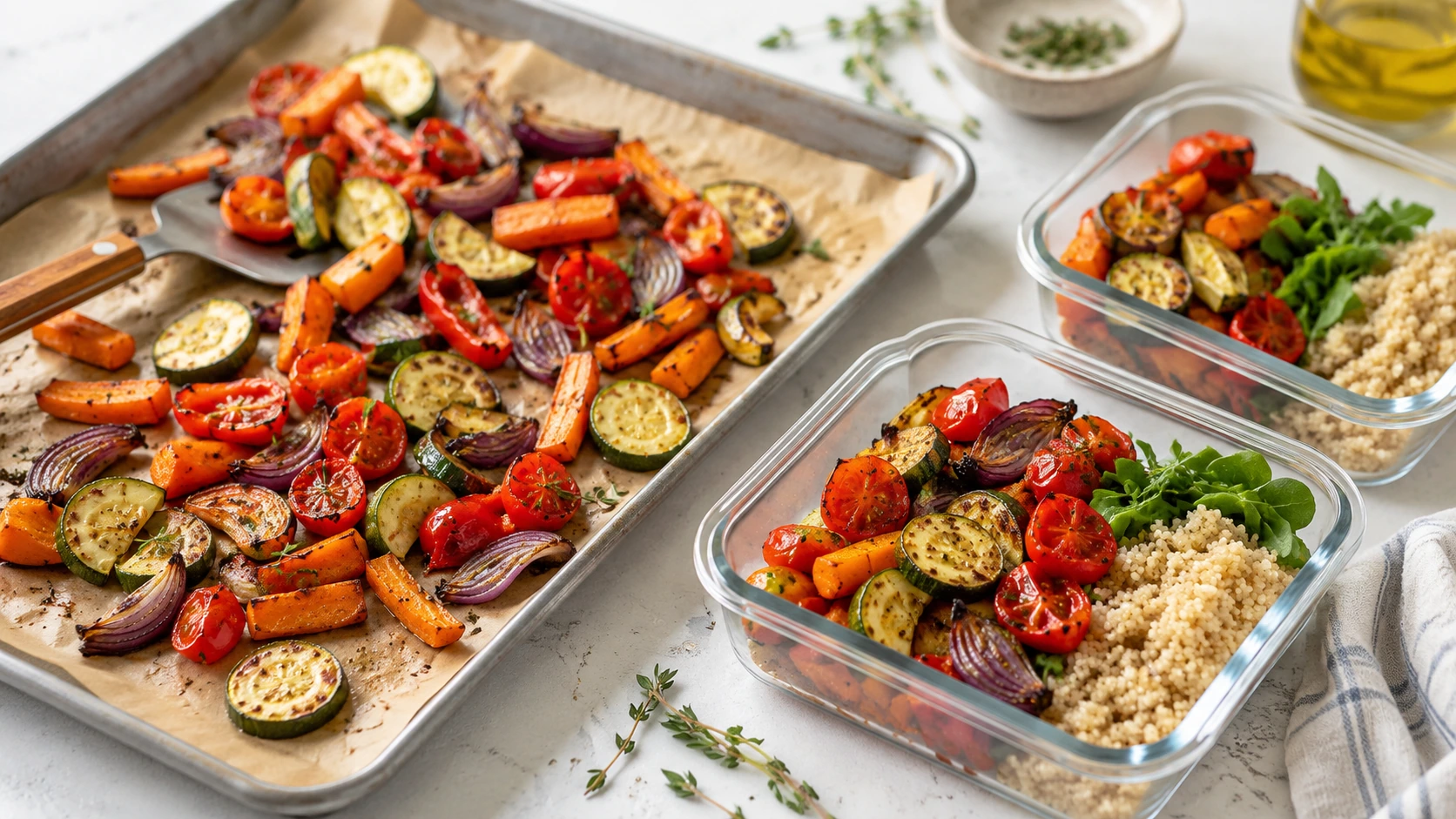 How to Keep Roasted Vegetables from Getting Soggy in Meal Prep Bowls
